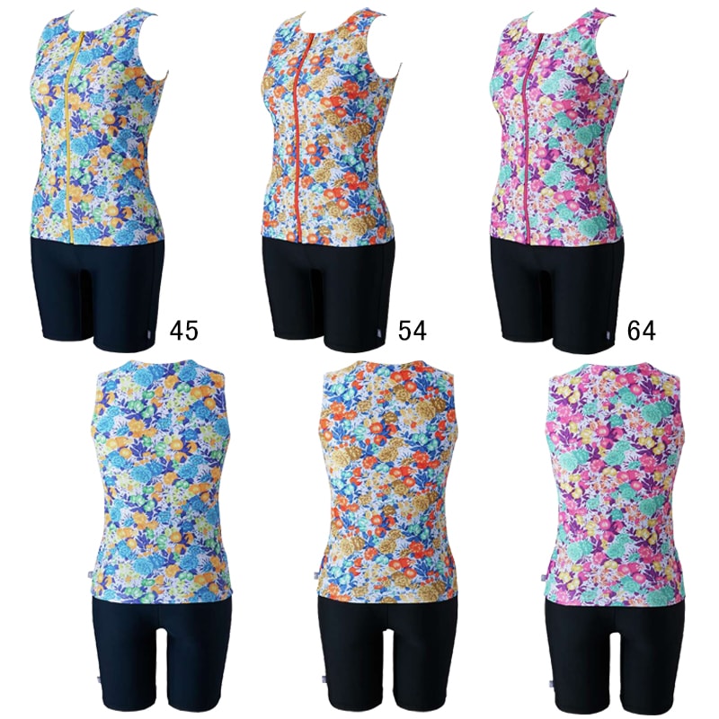 ミズノ] スイム 水泳 フィットネス水着 ジム用 セパレーツ（ファスナー