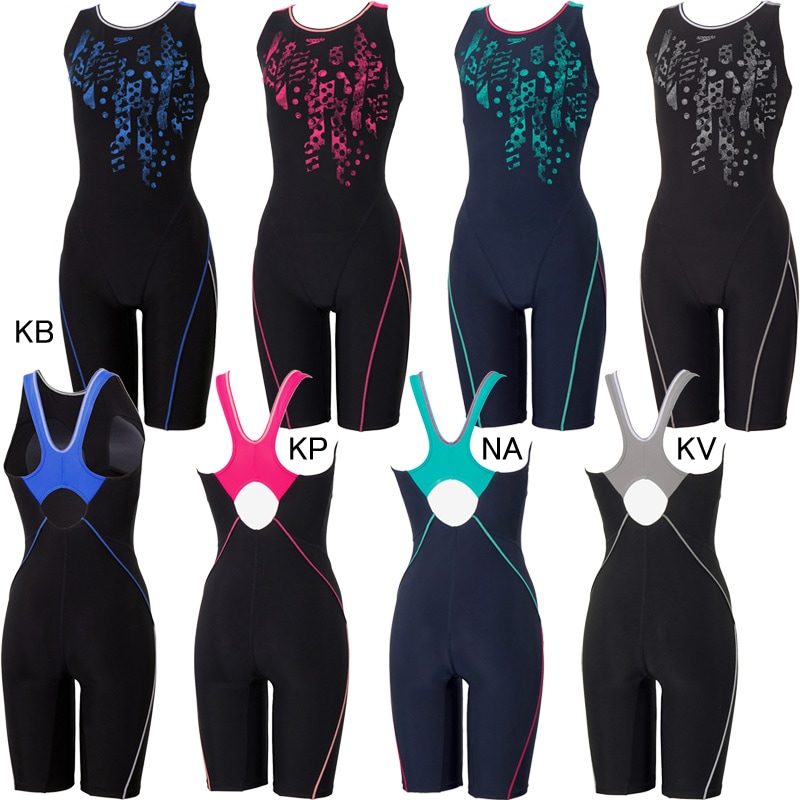 Speedo(スピード) オールインワン水着 SFW12505 Lサイズ スピード(SPEEDO) 女性用 フィットネス水着 ウイメンズニースキン