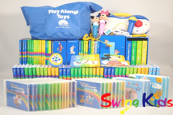 ☆今週の目玉商品☆最新ミッキーパッケージ+Q&Aカード クリーニング済 2020年購入 未開封含 DWE ディズニー英語システム MTDSQ【20250302221】