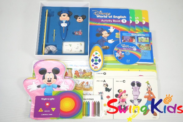 ミッキーパッケージ+Q&Aカード フルセット 2021年購入 未開封含 DWE ディズニー英語システム【20260303099】