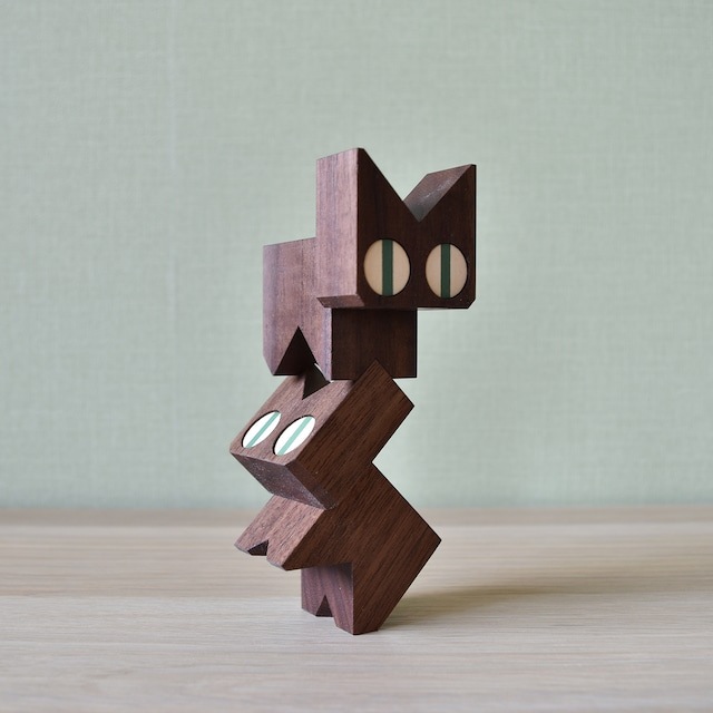 ネコブロック・ウォルナット【K-1400002】