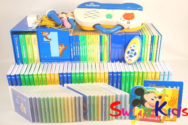 【選べるプレゼント付】 2016年購入 ミッキーパッケージ+Q＆Aカード フルセット 未開封多 DWE ディズニー英語システム 【20260600199】