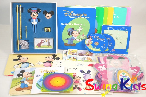 【選べるプレゼント付】★おまけ付★ 2018年購入 ミッキーパッケージ+Q＆Aカード フルセット 未開封多 DWE ディズニー英語システム 【20260804399】