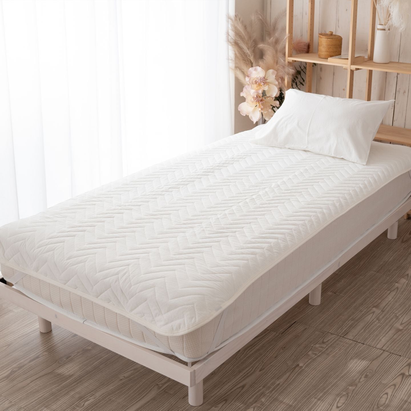 ボックスシーツ シングル 100×200cm マチ25cm 綿100 コットン 無地