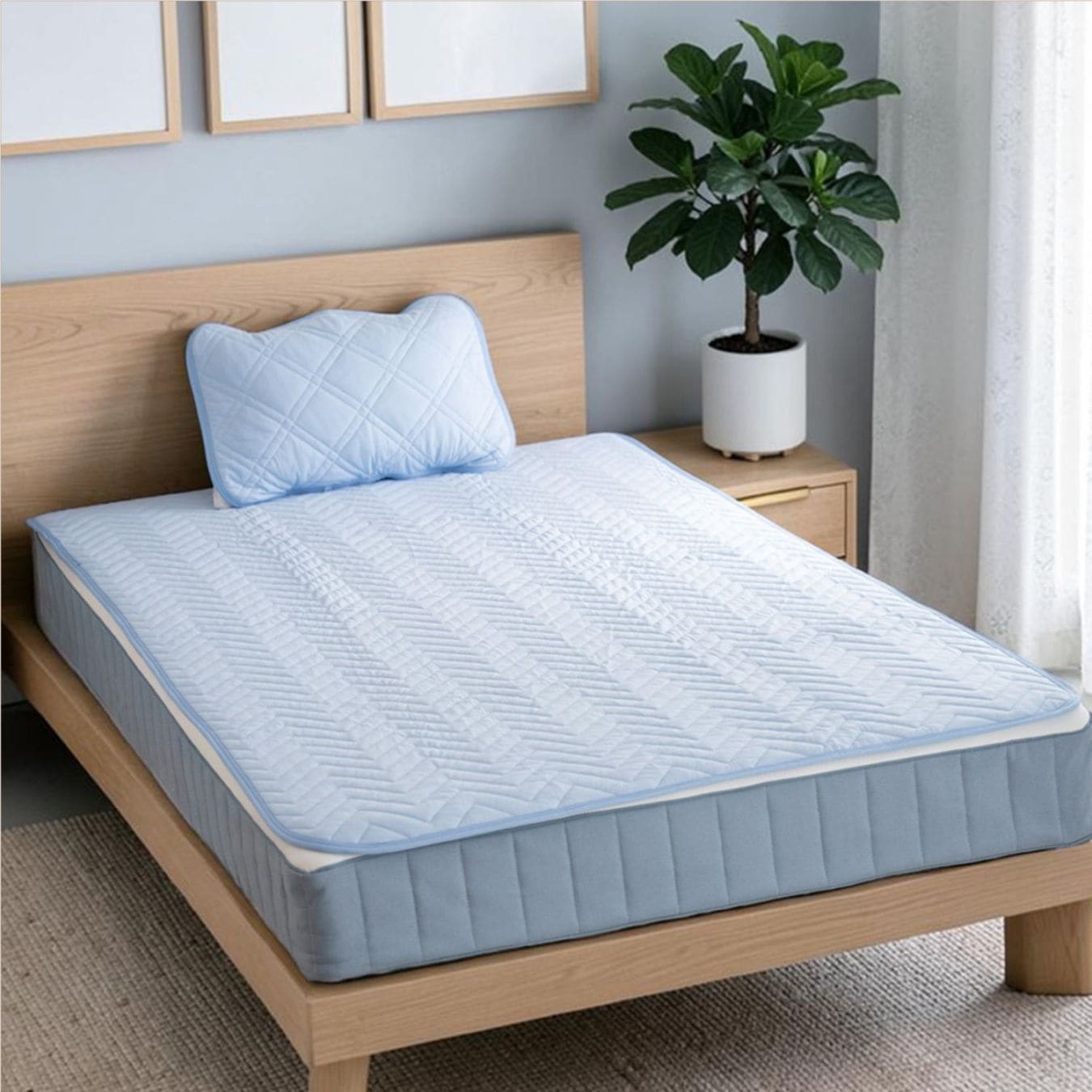 寝具 ⭕️夏物最終SALE【シャルレ】新品✨冷感敷きパッド シングル ※10月迄