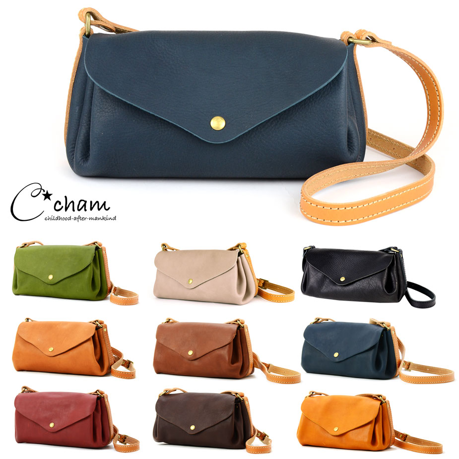 CHAM:広マチショルダーバッグ