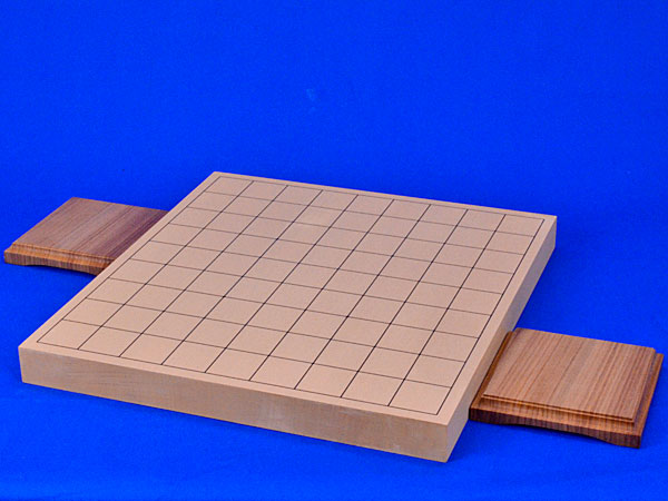 将棋盤 新桂1寸ハギ卓上将棋盤(駒台付き) ※一体式の手軽な卓上将棋盤