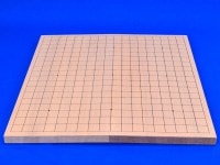 囲碁セット　新桂7号折碁盤セット(ガラス碁石梅・プラ碁笥黒)