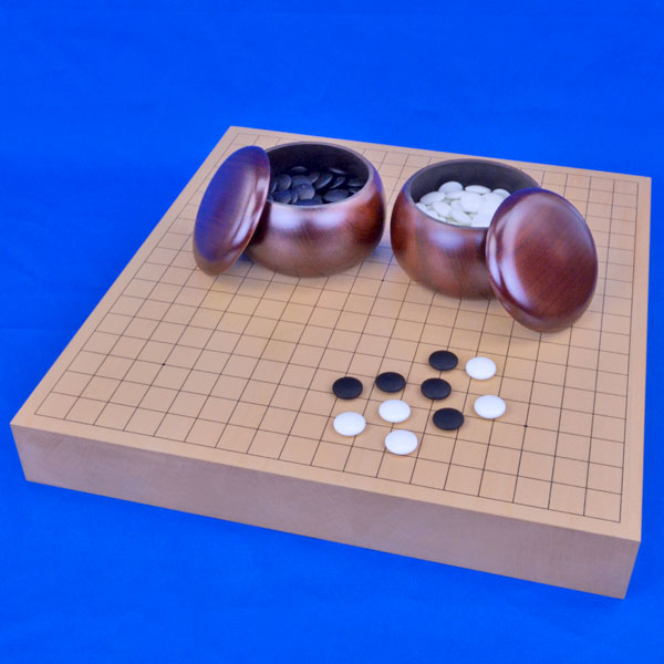 囲碁セット　新品・未使用　2寸盤　脚付き　天然木 碁盤・囲碁用品 販売・通販【前川榧碁盤店】