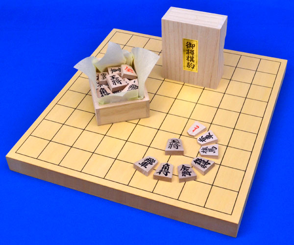 将棋セット ヒバ1寸卓上将棋盤セット(将棋駒アオカ押し駒) | 卓上将棋