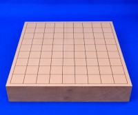 将棋セット　新桂2寸ハギ卓上将棋盤セット(木製将棋駒アオカ押し駒)