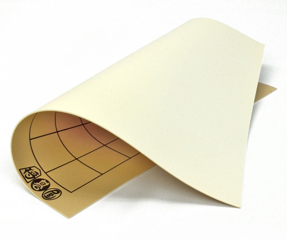 囲碁セット 将碁屋マット9路盤セット(ガラス碁石桜・プラ透明箱