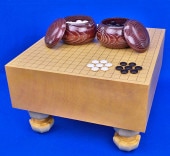 足付碁盤セット | 将棋盤碁盤駒碁石等販売の大阪の将棋囲碁専門店将碁屋