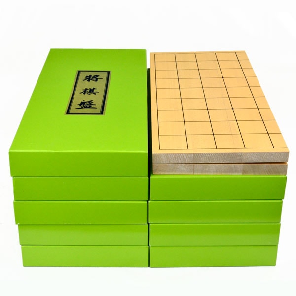 難あり特価品の木製折将棋盤新桂5号単品を10面