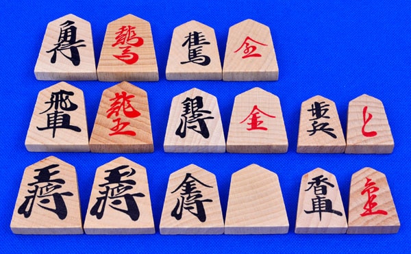 木製将棋セット 新桂6号折将棋盤セット(木製普及将棋駒※不織布付