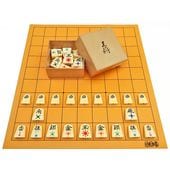 子供様将棋初心者の方にお薦めの将棋セット　将碁屋マット将棋盤セット(プラ将棋駒王将※プラスチック将棋駒補助シール付き)