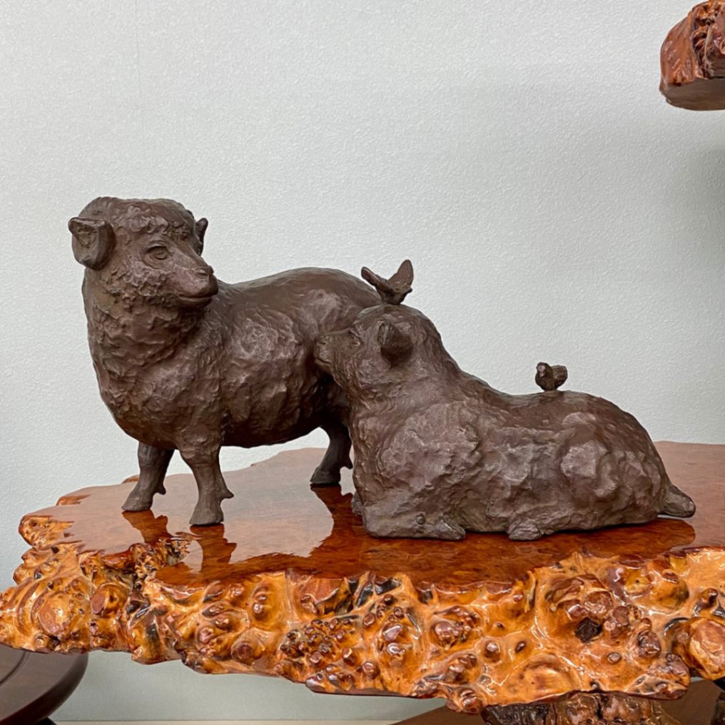 アンティーク青銅製置物