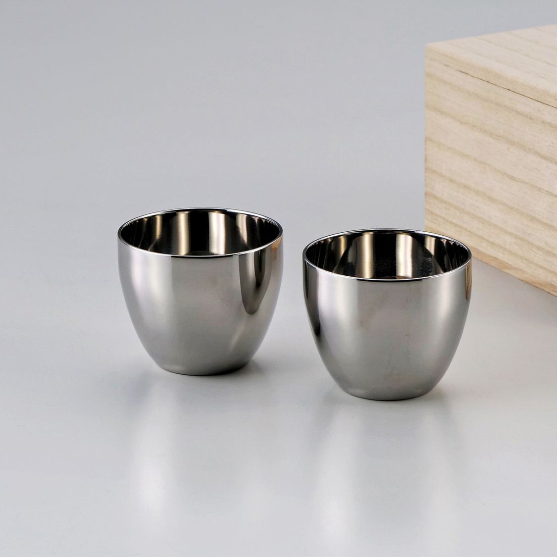 サス 2重ぐい呑み 70ml　2個入