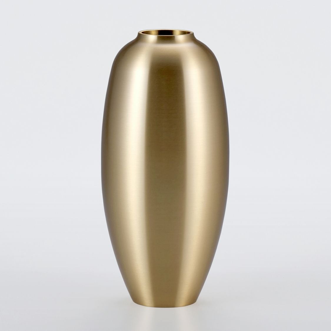 花器 真鍮色 まゆ型