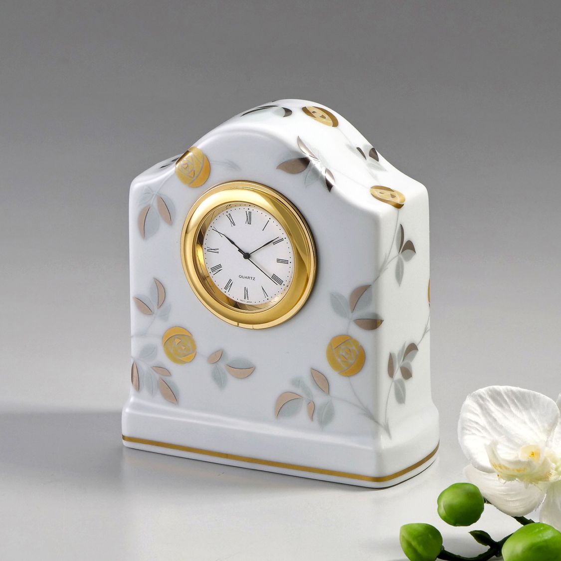 燦彩ばら 置時計