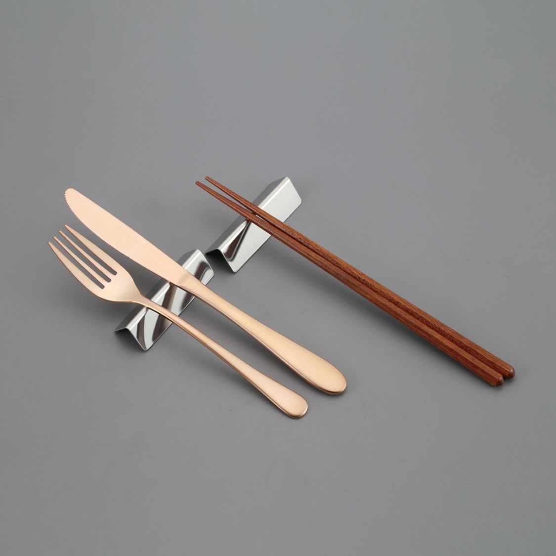 ステンレス製 カトラリーレスト 2個ｾｯﾄ(ﾒｲﾄﾞ･ｲﾝ･ﾂﾊﾞﾒ)