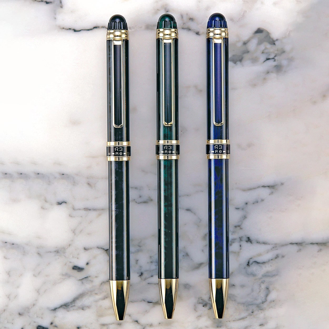 複合筆記具 ブルーマーブル