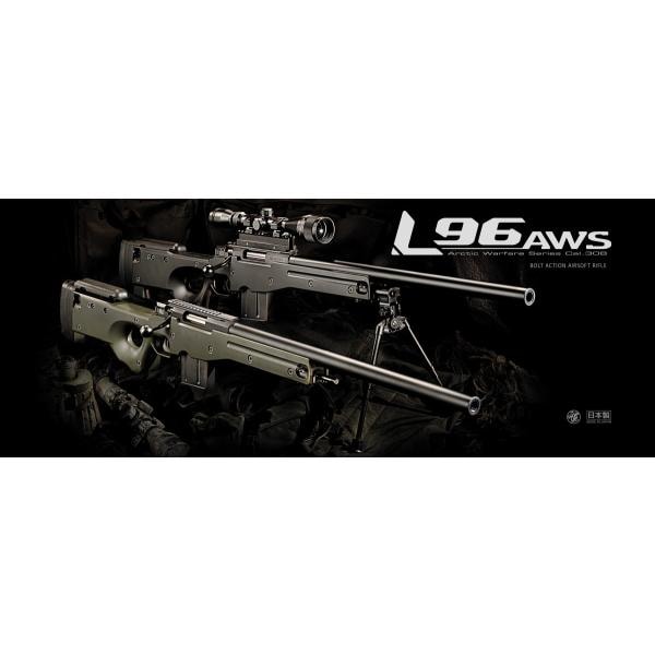 東京マルイ】L96 AWS ブラックストック / O.D.ストック【ボルト
