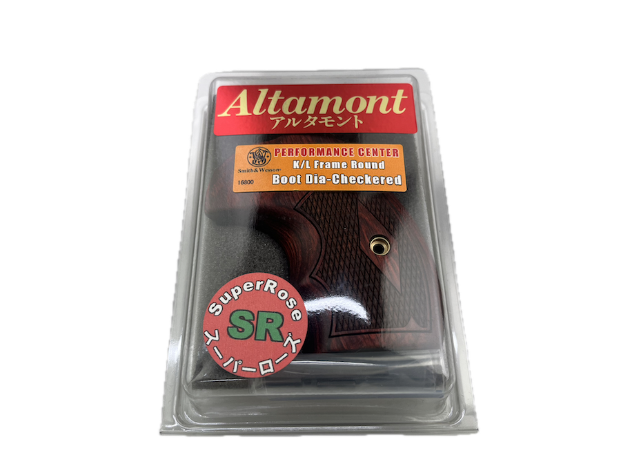 Altamont ���륿���� S&W �ѥե����ޥ󥹥��󥿡� K/L Frame Round Boot Dia-Checkered �����ѡ�������