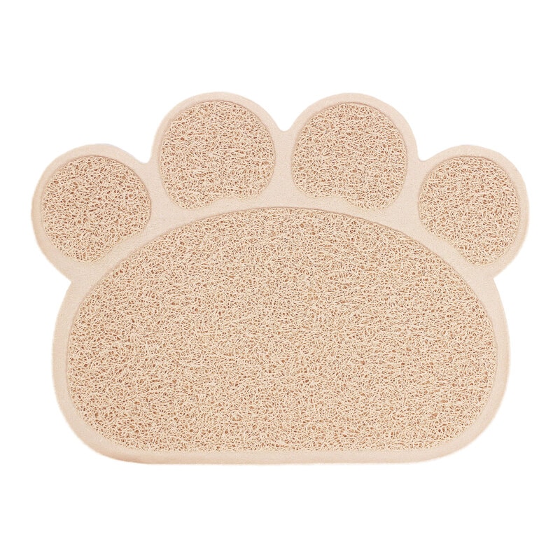 えさ皿 マット ランチョンマット お食事マット 犬 猫 ペット エサ皿 餌皿 エサ入れ 滑り止め トイレマット 肉球型 Sサイズ