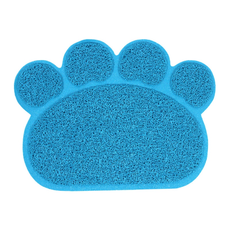 えさ皿 マット ランチョンマット お食事マット 犬 猫 ペット エサ皿 餌皿 エサ入れ 滑り止め トイレマット 玄関マット 肉球型 Lサイズ