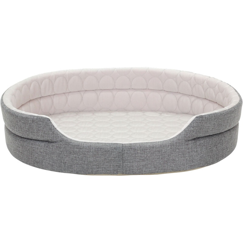 ペットベッド ひんやり 犬 猫 ベッド ペット マット 夏 犬用 カドラー ネコ 冷感 オシャレ ねこ エリッセ Lサイズ