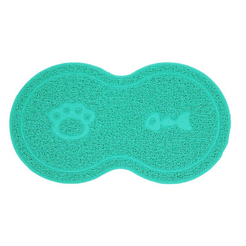 えさ皿 マット ランチョンマット お食事マット 犬 猫 ペット エサ皿 餌皿 エサ入れ 滑り止め トイレマット ∞型