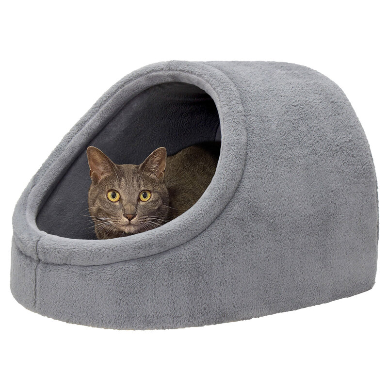 ドーム型 ペットベッド 犬 猫 ベッド 冬 おしゃれ ハウス 暖かい ペット ふわふわ ボア 犬用ベッド ネコベッド クッション ドームベッド Lサイズ