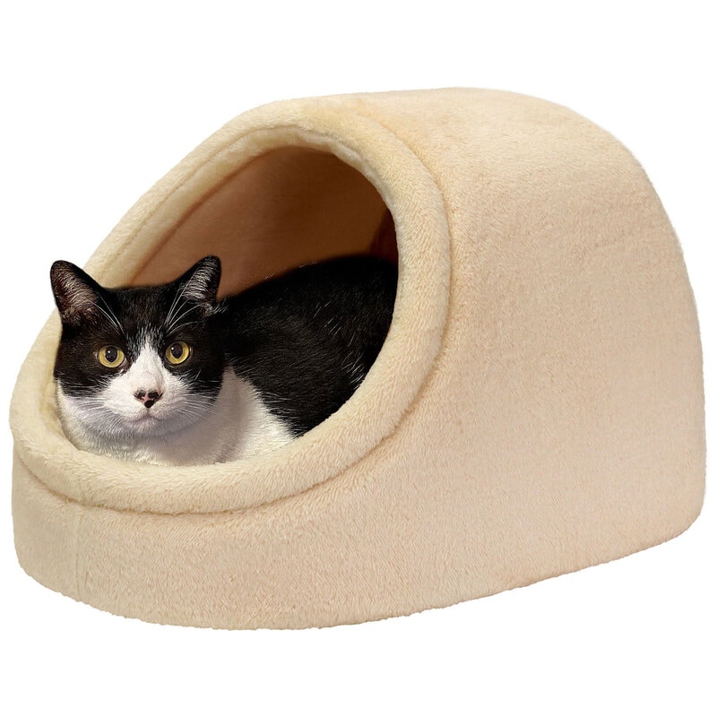 ドーム型 ペットベッド 犬 猫 ベッド 冬 おしゃれ ハウス 暖かい ペット ふわふわ ボア 犬用ベッド ネコベッド ドームベッド Mサイズ