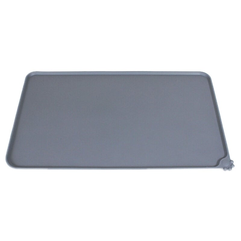 えさ皿 マット ランチョンマット お食事マット 犬 猫 ペット エサ皿 餌皿 エサ入れ 滑り止め 長方形 シリコン