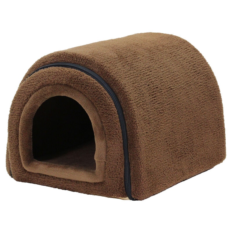 ドーム型 犬 猫 ハウス ベッド マット ペットベッド ドームハウス 冬用 折りたたみ 猫ハウス 犬ハウス 室内 冬 ふわふわ 暖か おしゃれ ペットハウス Mサイズ