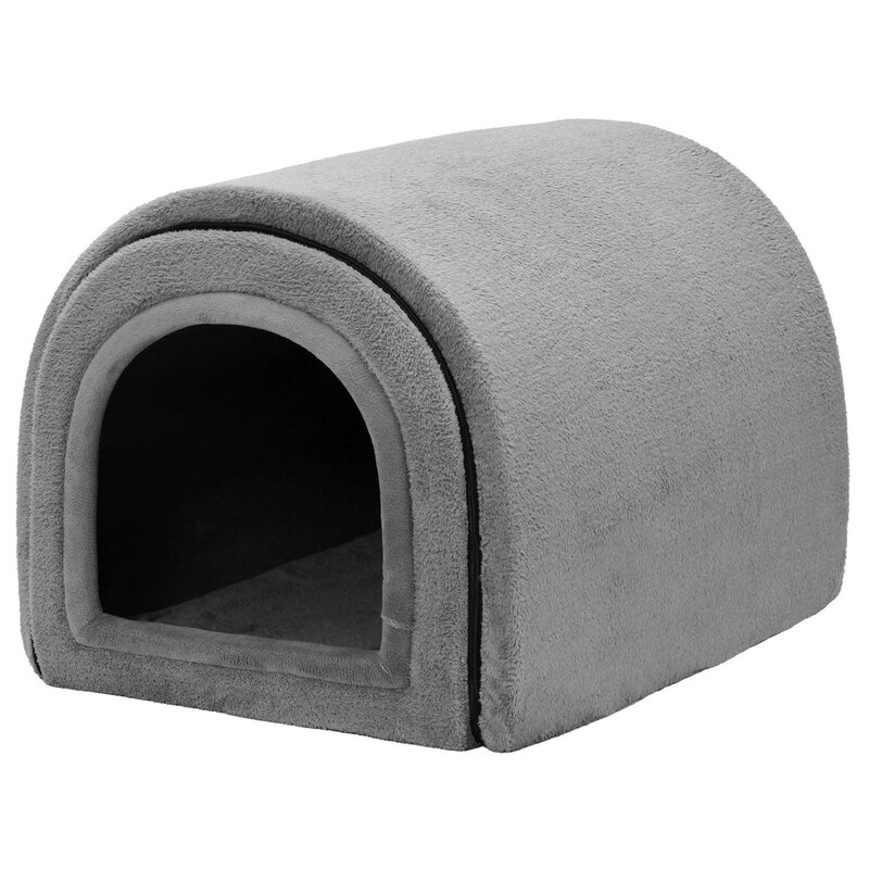 ドーム型 犬 猫 ハウス ベッド マット ペットベッド ドームハウス 冬用 折りたたみ 猫ハウス 犬ハウス 室内 冬 ふわふわ 暖か おしゃれ ペットハウス XLサイズ