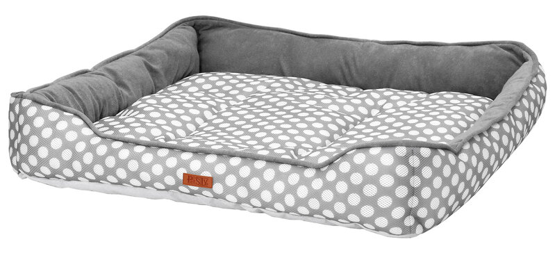 【訳あり】 ペット ベッド 夏用 マット メッシュ パイル ポルカドット柄 XLサイズ