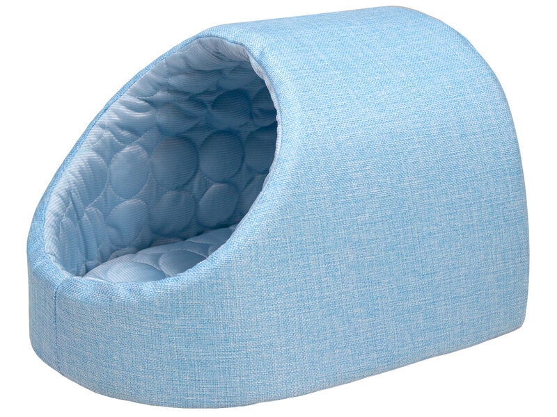 【訳あり】 ドーム型 ひんやり ペット ベッド 冷感 メッシュ 犬 猫 夏用 Sサイズ