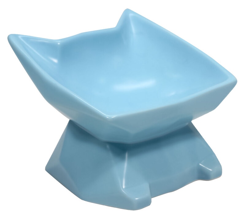 エサ皿 フードボウル 犬 猫 陶器 食べやすい 餌皿 ネコ型