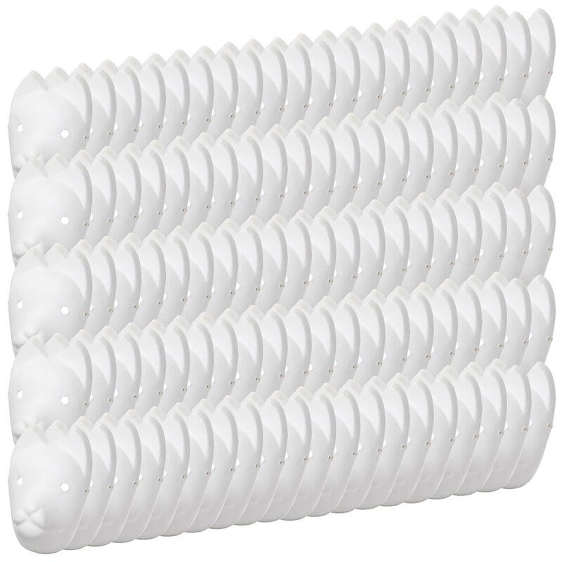 狐面 お面 狐 仮面 マスク コスプレ 無地 白 おめん ペイント 飾り お祭り 紙パルプ製 小サイズ 100枚セット