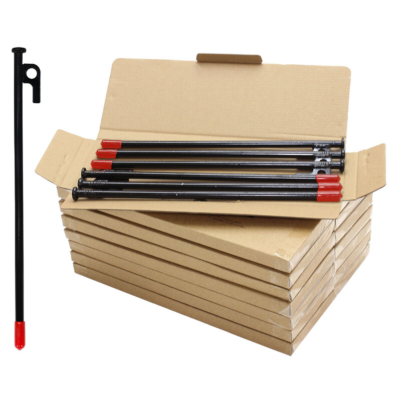 ペグ 30cm 強靭 スチールペグ キャンプ テント タープ 設営 レーザー溶接 伸線加工 防錆塗装 安全キャップ付き 90本セット