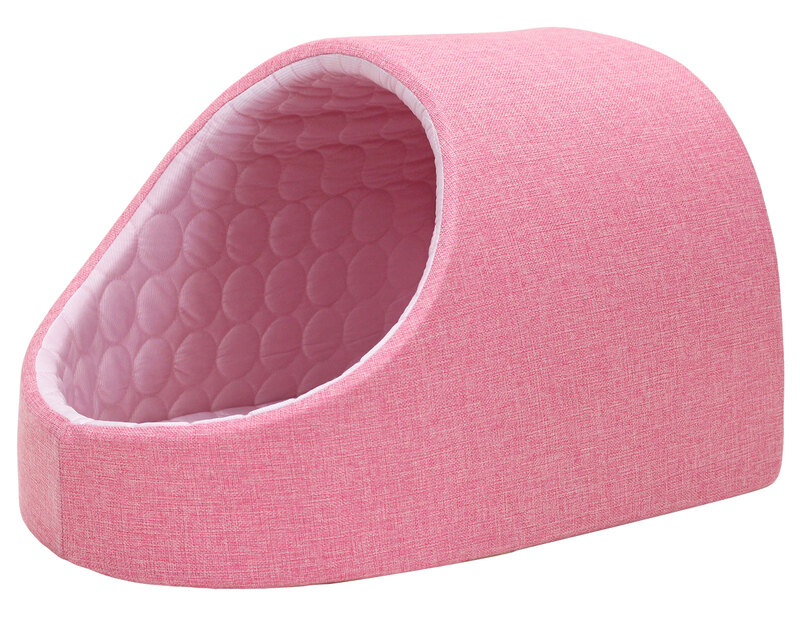 PetStyle ドーム型 ペットベッド 犬 猫 ベッド ひんやり 冷感 ドームベッド ペット 夏用 ハウス 犬用 ネコ おしゃれ かわいい Lサイズ