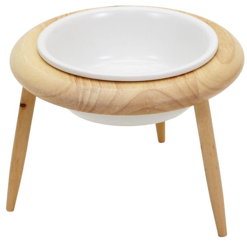 えさ皿 猫 犬 食器 えさ 皿 餌入れ フードボウル おしゃれ かわいい ペット 餌皿 水飲み 食器台 食べやすい 傾斜 陶器 高さ調節 アルベロスタンド シングル