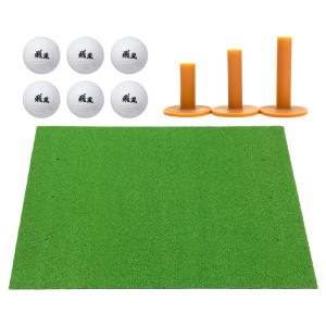 ゴルフマット 大型 100×150cm PGAプロ監修モデル ゴルフ 練習 マット 素振り スイング 練習用 屋外用 人工芝 PVC ゴルフティー ゴルフボール Cセット|ショットマット|ゴルフ
