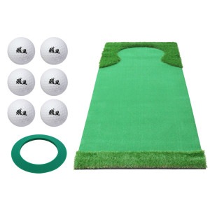 パターマット 3m ゴルフ パター 練習 マット ゴルフマット パッティング パター練習 ラフ 大型 厚手 室内 屋外 アプローチ 練習用 人工芝 SBR 本格派 300×100cm 特大 Ωシリーズ