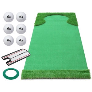 パターマット 3m ゴルフ パター 練習 マット ゴルフマット パッティング パター練習 ラフ 大型 厚手 室内 屋外 アプローチ 練習用 人工芝 300×100cm 特大 Ωシリーズ ゴルフボール 