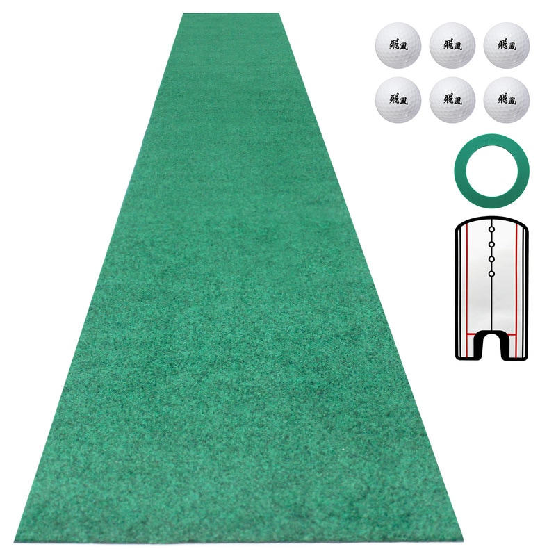 パターマット 3m ゴルフ パター 練習 マット 室内 静音 ゴルフマット ベント 芝 パッティング パター練習 パット練習 絨毯 カーペット 300×30cm Jシリーズ パッティングミラー パターカップ CMSセット