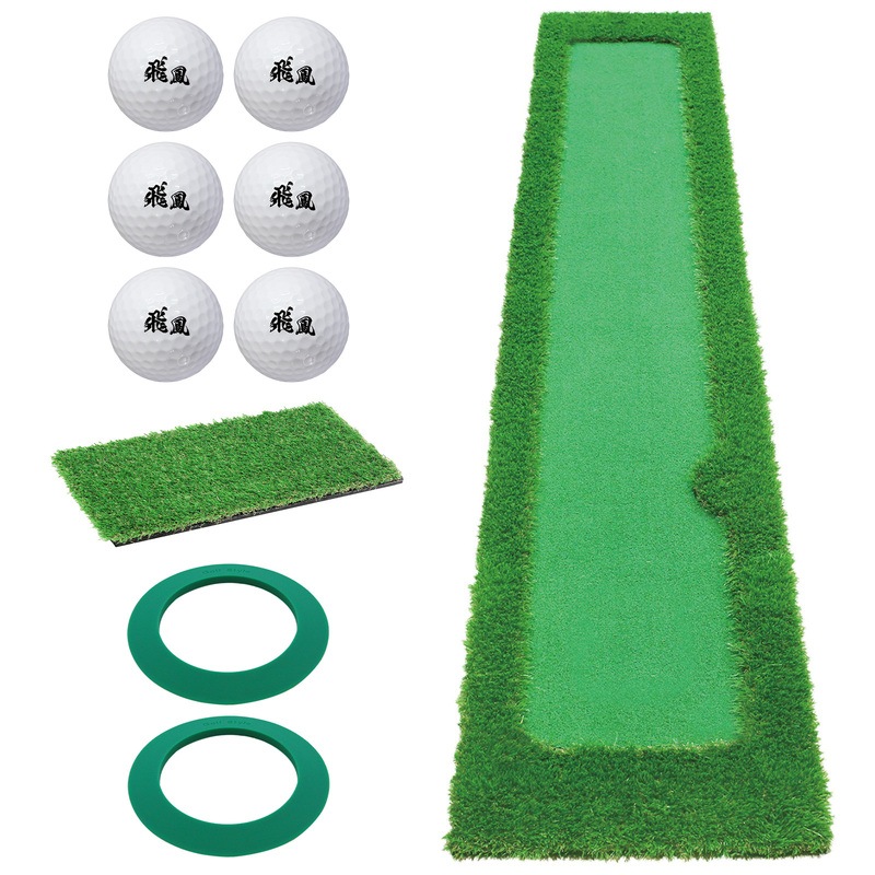 パターマット 3m ゴルフ パター 練習 マット ゴルフマット パッティング パター練習 ラフ 大型 厚手 室内 屋外 アプローチ 練習用 人工芝 SBR 300×50cm Gシリーズ ゴルフボール ラフ芝マット SBRL30CS2セット
