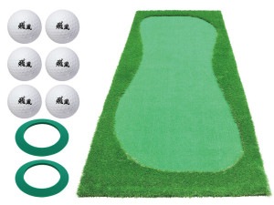 パターマット 3m ゴルフ パター 練習 マット ゴルフマット パッティング パター練習 ラフ 大型 厚手 室内 屋外 アプローチ 練習用 人工芝 SBR 特大 300×120cm Gシリーズ ゴルフ